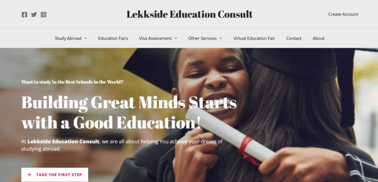 Lekside website development project